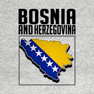 Bosnian Map, Bosnia Flag, Bosnia and Herzegovina, Bosnia T-Shirt